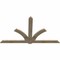 Ekena Millwork Redmond Rough Sawn Timber Gable Bracket, Douglas Fir, 96"W x 56"H x 2"D x 6"F, 14/12 Pitch GBW096X56X0206RED00RDF - alternate 2